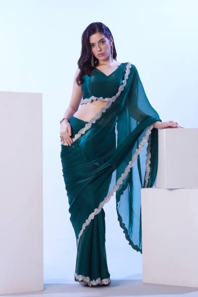 LAXMINAM OP-806 DESIGNER SATIN SAREE WHOLESALER IN INDIA